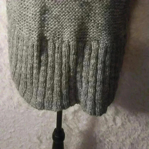 Decree Gray with Silver Metallic Threads Open Cardigan Size M - Picture 9 of 15